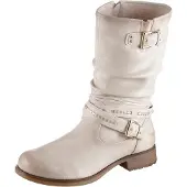 Mustang Damen Stiefelette Warmfutter 1139-624, Größe:39 EU, Farbe:Weiß