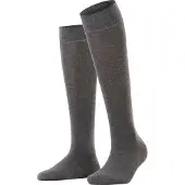 Esprit Damen Kniestrümpfe Basic Pure - grau - 35|36|37|38