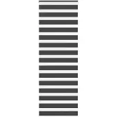 vidaXL Doppelrollo Schwarz 85x230 cm Stoffbreite 80,9 cm Polyester