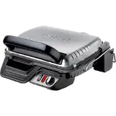 SEB 3-in-1 Kontaktgrill, mit Überbackfunktion, doppelte Grillfläche als Tischgrill/BBQ, Sandwich, Steak, Panini, einstellbares Thermostat, Antihaftbeschichtung, Grau, GC3060