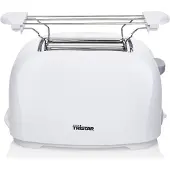 Tristar BR-1013 Toaster, 2 Scheibe(n), Weiß, Kunststoff, Drehregler, 800 W, 135 x 33 mm