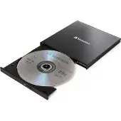 Verbatim Blu-ray Recorder, USB 3.1, A-C, 6x/8x/24x, Slimline Portable, schwarz, BDXL, 4K UHD, M-DISC, Software, Retail