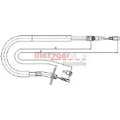 METZGER Seilzug, Feststellbremse [Hersteller-Nr. 10.9875] für Mercedes-Benz, VW