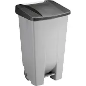 Helit Mülleimer 120,0 l grau, schwarz, 1 St.