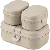 Koziol Brotdose Koziol Bio-Circulair Pascal Mini Nature Desert Sand (3-Stück)