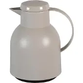 EMSA Isolierkanne "Samba", 1 l, zeitloses Design, einfacher Knopfdruck, 24h kalt, 12h warm