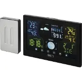 Emos Funk Wetterstation mit Außensensor und Touchscreen-Farbdisplay+Netzteil, E6018