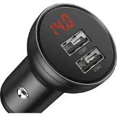 Baseus CCBX-0G, Auto, Zigarettenanzünder, 4,8 A, Schwarz, Grau
