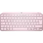 Logitech MX Keys Mini, Mini, Kabellos, RF Wireless + Bluetooth, QWERTZ, LED, Rose
