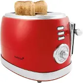 Korona 21668 Toaster, Kunststoffgehäuse, Stoppfunktion, Auftaufunktion, Brötchenrost