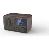 Roadstar HRA-700D+/WD Tragbares Radio Vintage Digital DAB / DAB+ / FM, Netz- oder Batteriebetrieben Holz