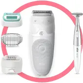 Braun Silk-épil 5 81770432, Weiß, 28 Pinzette, MicroGrip, Rasieren, 1,23 m, Akku