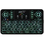 Joy-It TASTAMINI01, Kabellos, RF Wireless, Membran Key Switch, QWERTZ, RGB-LED, Schwarz