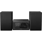 Panasonic SC-PM702, Heim-Audio-Mikrosystem, Schwarz, 1 Disks, 80 W, 2-Wege, 10 cm