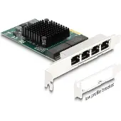 DeLOCK PCI Express x1 Karte zu 4 x RJ45 Gigabit LAN BCM