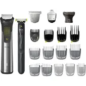 Philips All-in-One Trimmer MG9553/15 Serie 9000, Schwarz, Metallisch, 0,2 mm, 2 cm, 0,2 mm, Bart, Ohr, Gesicht, Schnurrbart, Nase, Akku