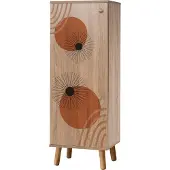 Kalune Design | Schuhschrank Vegas Bruin Hout 50x38x135 cm | NADUVI