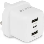 Dicota 3-Port GaN Wall Charger (32W) UK white