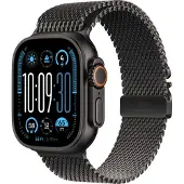 Apple Watch Ultra 2/49mm/Black/Elegant Band/Black Titanium Milanese/Small