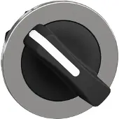 Schneider Electric ZB4FD2 Wahlschalter, Frontelement, Harmony XB4F, Metall, 30mm, schwarz, 2 Stellungen, rastend