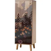 Kalune Design | Schuhschrank Vegas Bruin Hout 50x38x135 cm | NADUVI