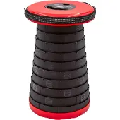 Wedo Teleskophocker SITTOGONXT, zusammenschiebbar, höhenverstellbar, mit Umhängegurt, bis 150 kg, ABS-Kunststoff, rot