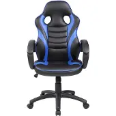 Rocada Ergoline 913-3, Gepolsterter, ausgestopfter Sitz, Gepolsterte Rückenlehne, Schwarz, Blau, Schwarz, Blau, Kunstleder, Technopolymer, Kunstleder, Technopolymer