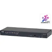 Aten 1-Local/Remote Share Access 8-Port Multi-Interface Cat 5 KVM over IP Switch, 1920 x 1200 Pixel, Eingebauter Ethernet-Anschluss, WUXGA, 8,7 W, Schwarz