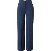 B.young BYDanta Damen Hose Stoffhose Weites Bein mit Bundfalten Gürtelschlaufen Eingrifftaschen Stretch Regular Fit