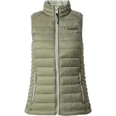 Superdry für Damen. W5011892A Fuji Lite wattierte Weste grün (M), Lässig, Nylon