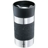 Cilio Isoliertrinkbecher VIAGGIO Edelstahl schwarz 0,3 Liter Coffee to go Becher