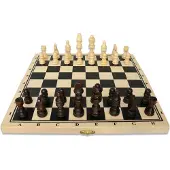 Noris Spiele Deluxe Holz - Schach; 606108014