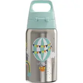SIGG Trinkflasche Shield one "Pilot" Ø 7.3 cm 0.5 ml silber mit Motiv