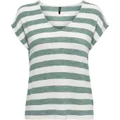 ONLY V-Shirt "ONLLIRA LIFE S/S V-NECK TOP JRS NOOS"