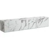FineBuy Lowboard Hängend Marmor-Optik Weiß 160x30x30 cm TV-Schrank Fernsehtisch mit Klapptüren Modern Fernsehschrank Wand TV-Kommode Fernsehkommode