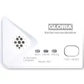 Gloria KO1 Kohlenmonoxid-Melder batteriebetrieben detektiert Kohlenmonoxid