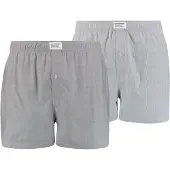 Levi's Herren Boxershorts, 2er Pack - Web-Shorts, Baumwolle, einfarbig