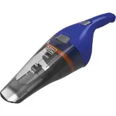 Black & Decker NVC115WA, Trocken, Filterung, 630 l/min, Beutellos, Blau, Grau, 0,385 l