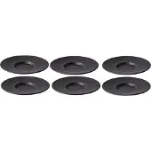 Villeroy & Boch Untertasse "Kaffeeuntertasse Manufacture Rock Ø 15,4 cm 6er Set schwarz"