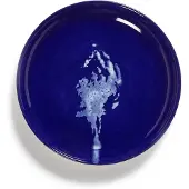Serax Dessertteller XS Feast Dark Blue Artichoke White 16 cm
