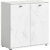 Ebuy24 Kommode Stone | weiß | Marmoroptik