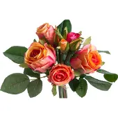 Botanic-Haus Kunstblume "Rosenstrauß mit 5 Rosen und 3 Knospen"