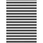 vidaXL Doppelrollo Schwarz 165x230 cm Stoffbreite 160,9 cm Polyester
