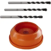 Wolfcraft Vario Wall 5 Wandhalter-SET ink. Sichttafeln, rot