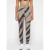 10DAYS Yoga Leggings Zebra Warm Taupe Größe: XXS | Sport-Leggings Outlet | Damen | Schwarz