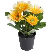 Botanic-Haus Kunstblume "Gerbera mit 5 Blüten"
