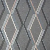 Superfresco Vliestapete "Prestige Geo" geometrisch Dunkelgrau - 10mx52cm