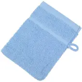 Gozze Waschhandschuh GÖZZE "Sylt", blau (taubenblau), B:16cm L:21cm, Frottier, Handtücher, Waschhandschuh