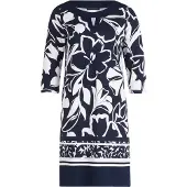Betty Barclay Shirtkleid Damen Viskose blau bedruckt, 38 772744-0001-00380
