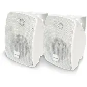 Artsound Wasserdichter 2-Wege-Aufbaulautsprecher, 3,5 & 0,5 Zoll, 100 W, wei? (2 St?ck)